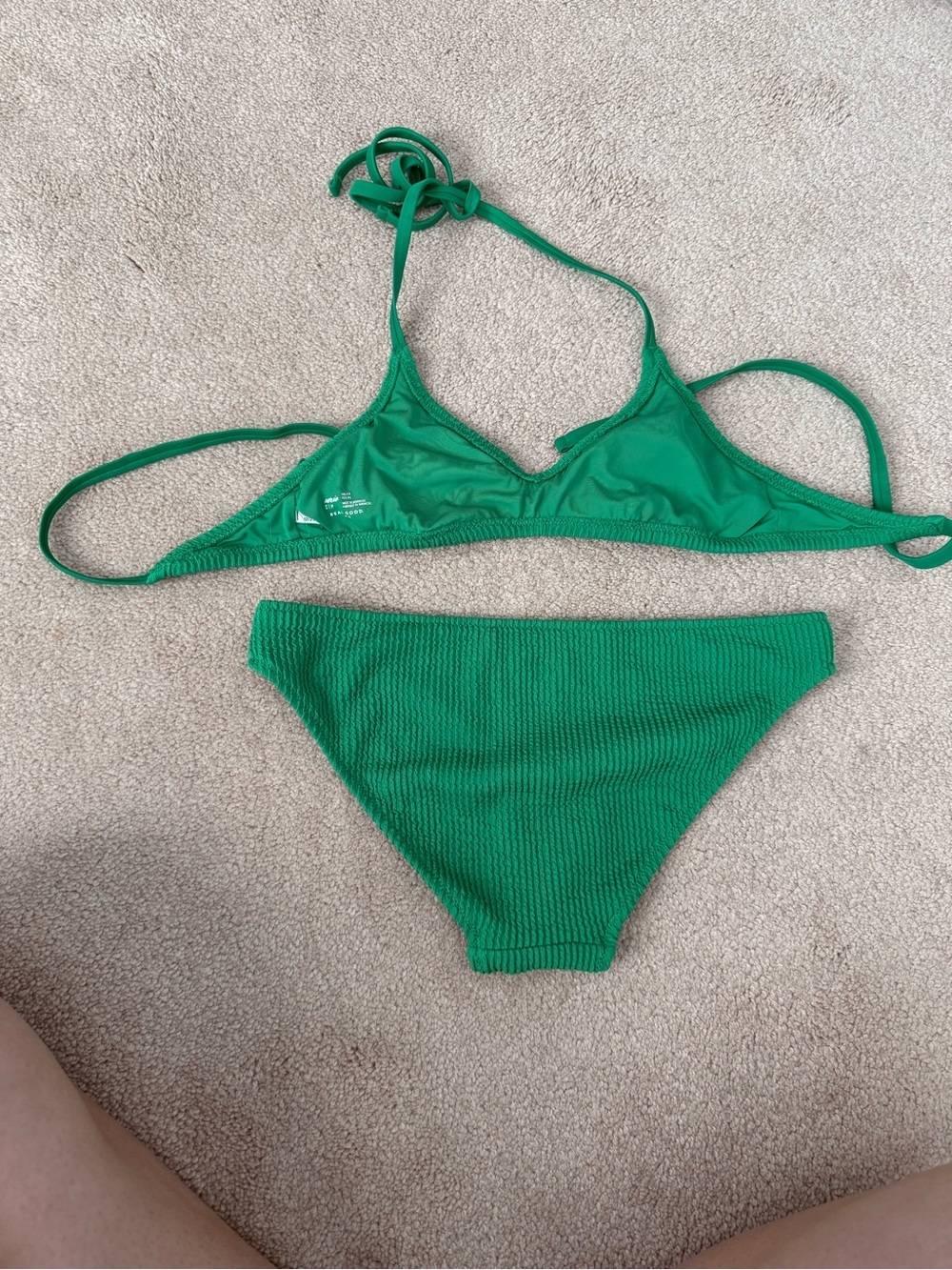 Aerie FULL SET Crinkle Halter Voop Top and  bottom- size S - Picture 3 of 5